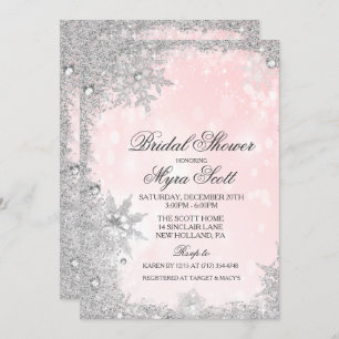 Winter Holiday Bridal Dusche Einladung