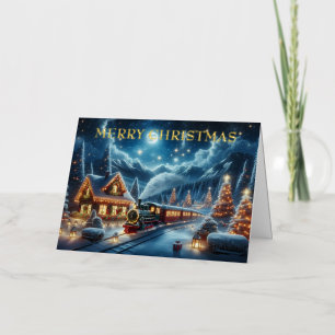 Winter Holiday Express Züge Malerei