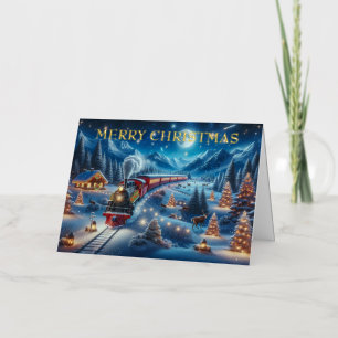 Winter Holiday Express Züge Malerei