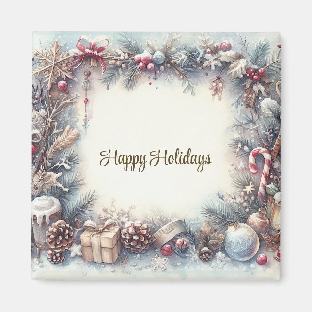 Winter Holiday Magnet (Vorne)