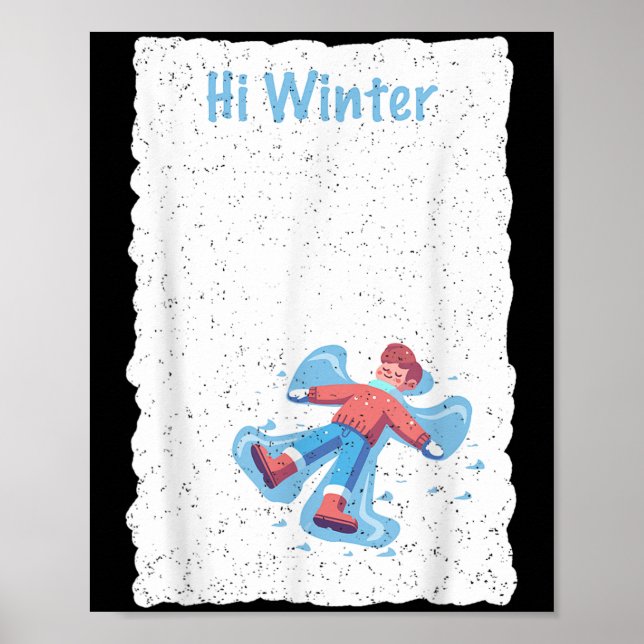 Winter Holiday Ski Christmas Ski X-mas Skiing Skie Poster (Vorne)