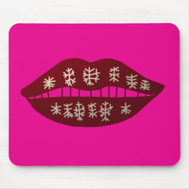 Winter Holiday Smile Mousepad (Vorne)