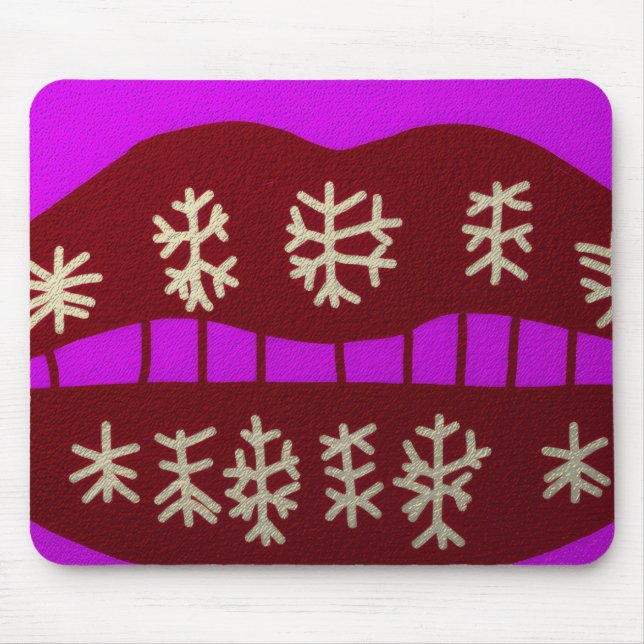 Winter Holiday Smile Mousepad (Vorne)