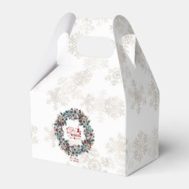 Winter Holiday Wreath 'Das ist die Jahreszeit Mong Geschenkschachtel