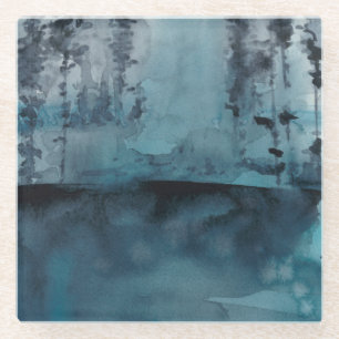 Winter-Holz Glasuntersetzer