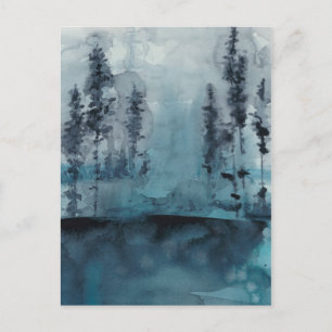 Winter-Holz Postkarte