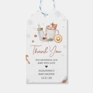 Winter Hot Cocoa Baby seine kalte Outdoor Gefallen Geschenkanhänger