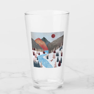 Winter Hunting Fox Glas