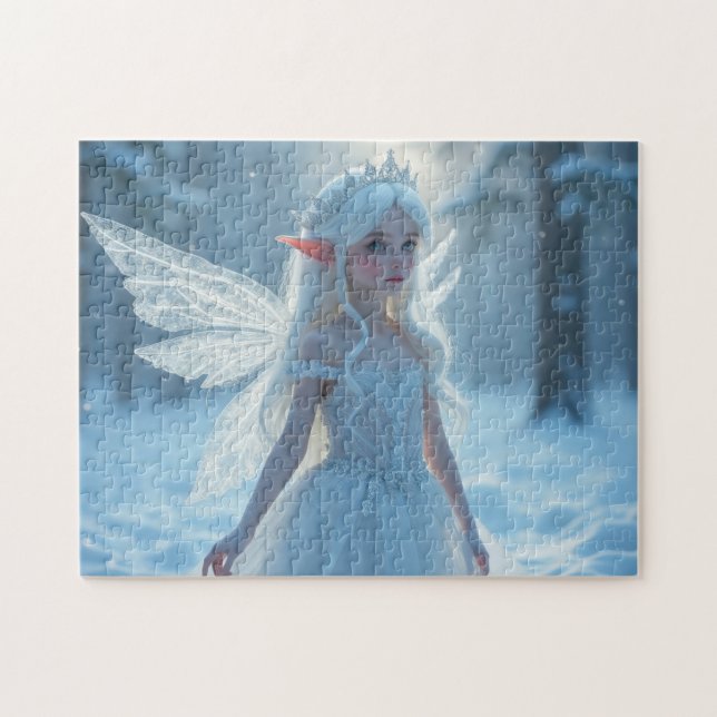 Winter Ice Fairy Princess Puzzle (Horizontal)