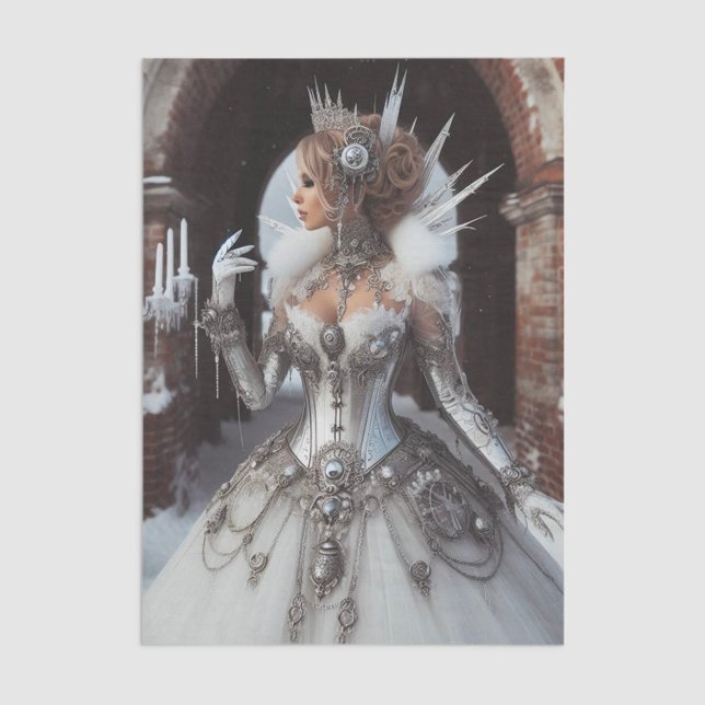 Winter Ice Queen Steampunk Viktorianisch Industria Seidenpapier (Von Creator hochgeladen)