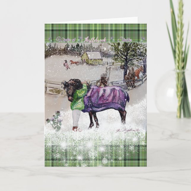 Winter im Inneren leer Einladung (Vorderseite)