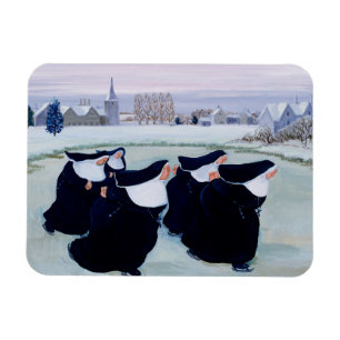 Winter im Kloster Magnet