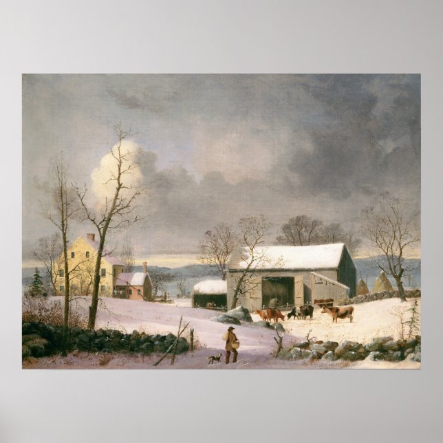 Winter im Land - GH Durrie Fine Art Poster (Vorne)