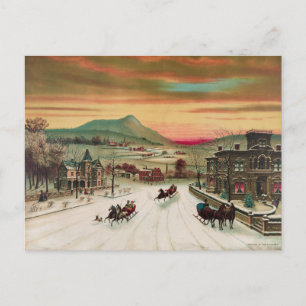 Winter im Land Postkarte