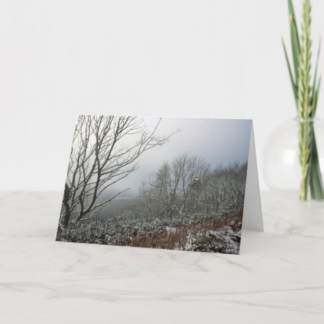 Winter im Macclesfield-Wald Karte (Vorderseite)