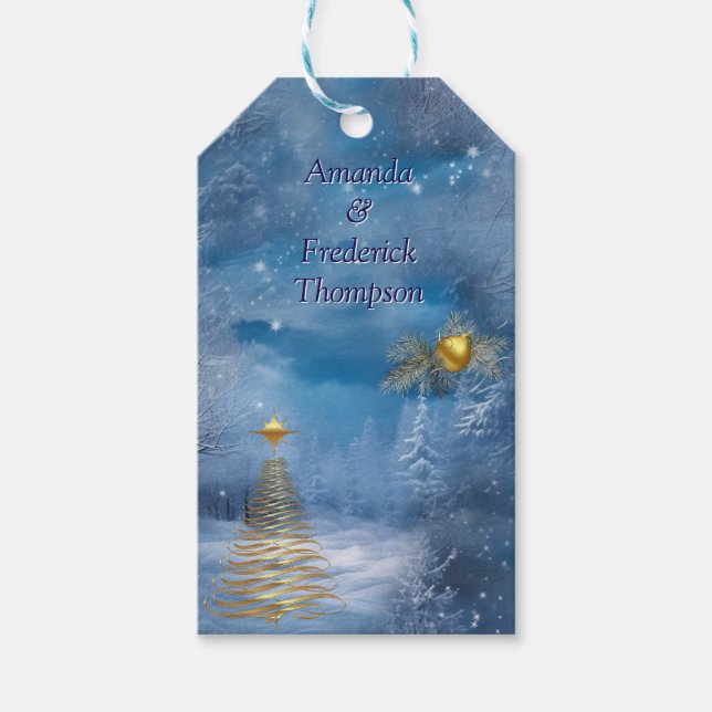 WINTER im magischen Wunderland Geschenkanhänger (Vorderseite)