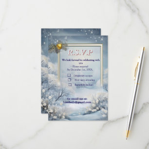 WINTER im magischen Wunderland RSVP Karte