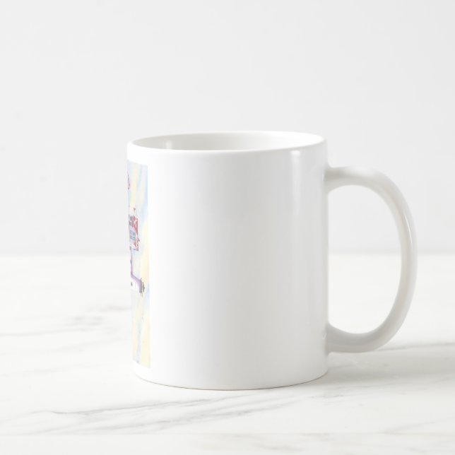 Winter im Nubble LIghthouse in Maine Tasse (Rechts)