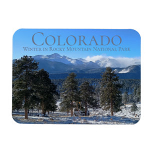 Winter im Rocky Mountain Nationalpark Colorado Magnet
