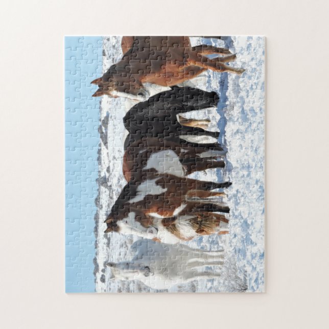 Winter im Sandwaschbecken Puzzle (Vertikal)