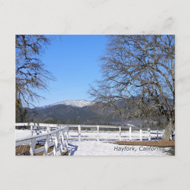 Winter im Tal...... Postkarte (Vorderseite)