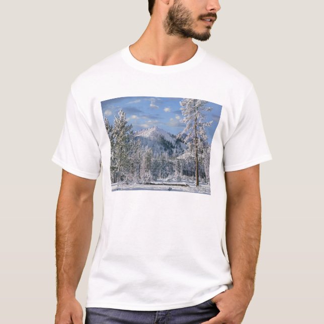 Winter im Yellowstone Nationalpark, Wyoming T-Shirt (Vorderseite)