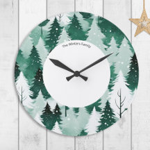 Winter Immergrüner Wald Schnee Bäume Personalisier