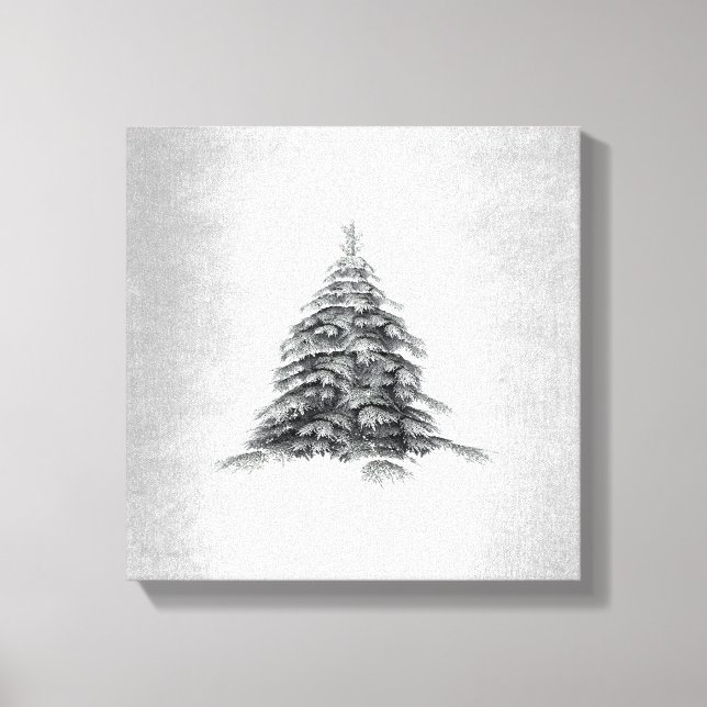 Winter Impressionen Minimalismus Moderne Kunst Leinwanddruck (Vorderseite)