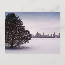 Winter in Chicago Postkarte