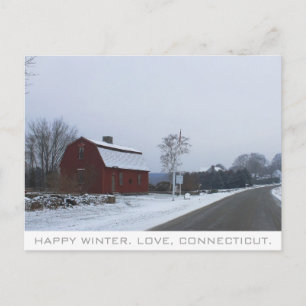 Winter in Connecticut Postkarte