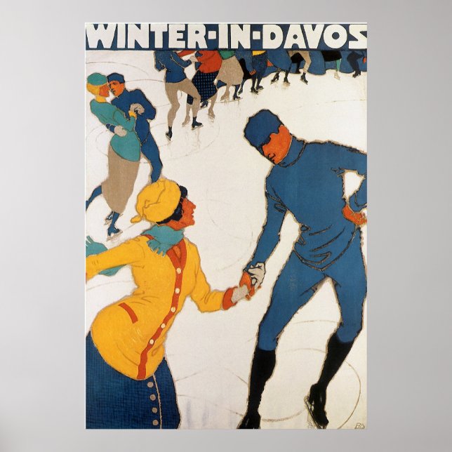 Winter In Davos Poster (Vorne)