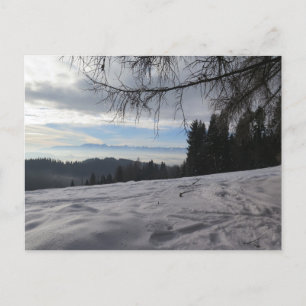 Winter in den Gorce Bergen Postkarte