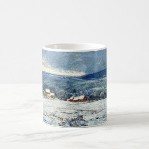 Winter in den Hügeln von Connecticut (von Childe H Kaffeetasse