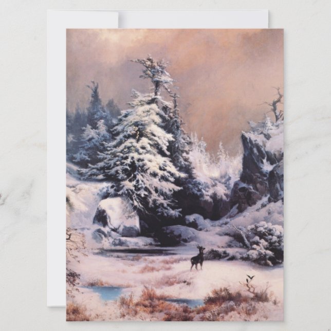 Winter in den Rocky Mountains Karte (Vorderseite)