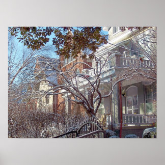 Winter in der Altstadt von Louisville Poster