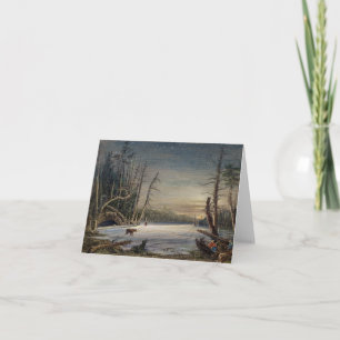 WINTER IN DER CATSKILLS WEIHNACHTSkarte Feiertagskarte