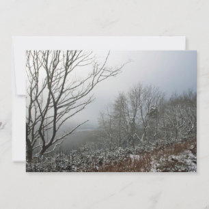 Winter in der Macclesfield-Waldkarte Dankeskarte