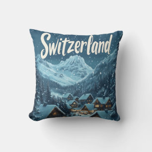 Winter in der Schweiz: Bergregion Kissen