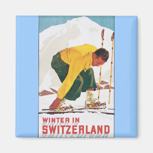 Winter in der Schweiz Magnet
