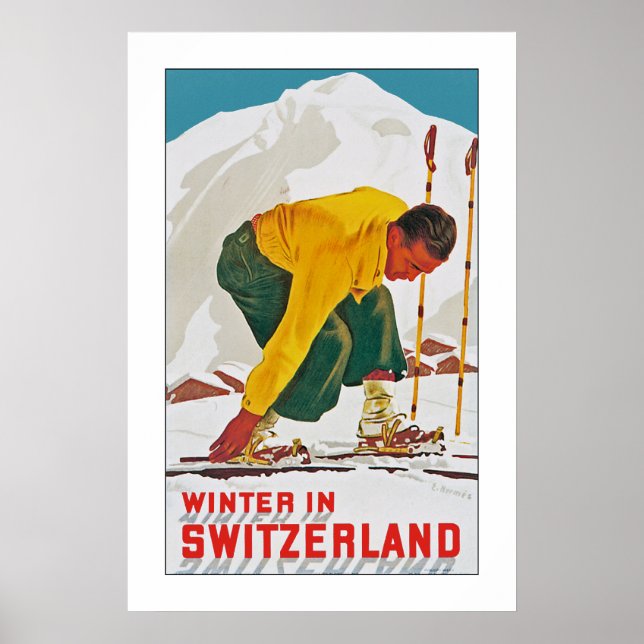 Winter in der Schweiz Poster (Vorne)