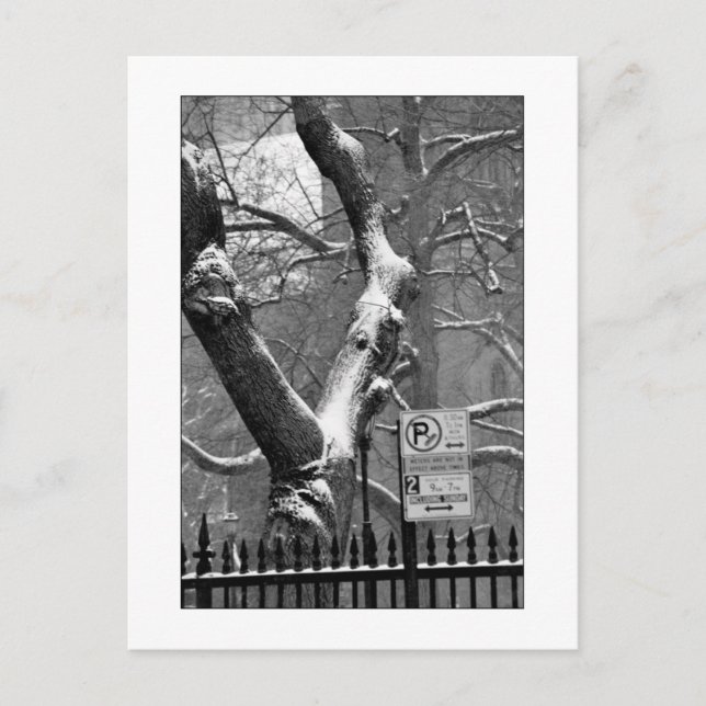 "Winter in der Stadt" Postkarte (Vorderseite)