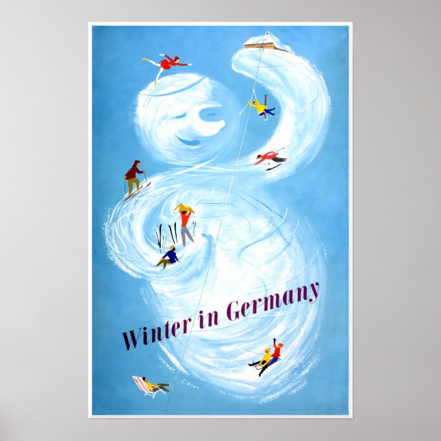 Winter in Deutschland Plakat (Vorne)