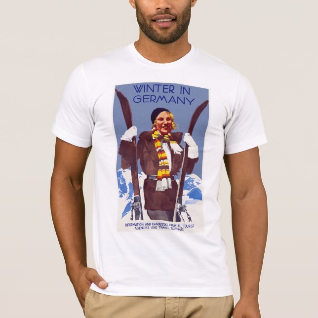 Winter in Deutschland T-Shirt (Vorderseite)