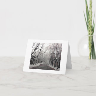 Winter in einer Anmerkung Feiertagskarte