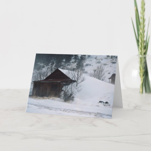 Winter in Eldora Colorado Karte (Vorderseite)