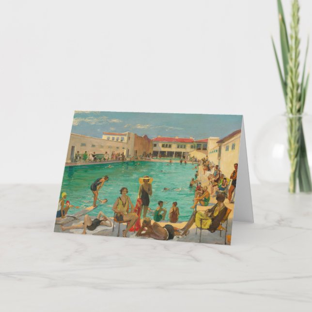 Winter in Florida | Sir John Lavery Karte (Vorderseite)