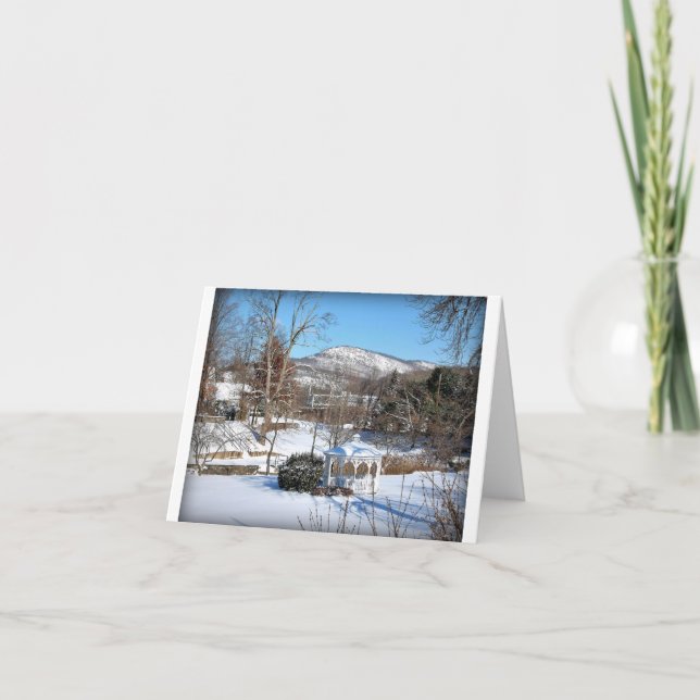 "Winter in Hillburn" Feiertagskarte (Vorderseite)