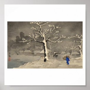 Winter in Japan um 1915 Poster