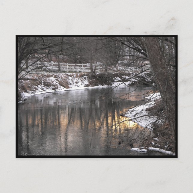 ~ Winter in Lancaster Landkreis ~ 1 Postkarte (Vorderseite)