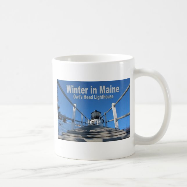 Winter in Maine Kaffeetasse (Rechts)